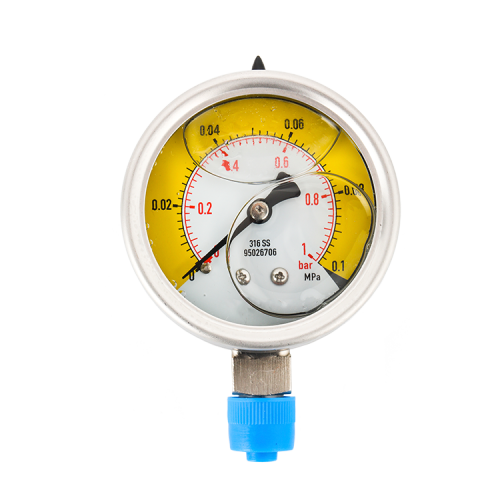 Manómetro de acero inoxidable vendedor caliente